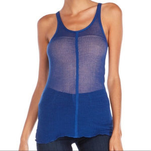 INHABIT mesh tank top sz M NWT see thru